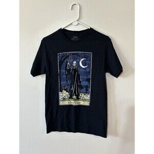 Scream Ghost Face Tarot Card Black T-Shirt Men’s Small